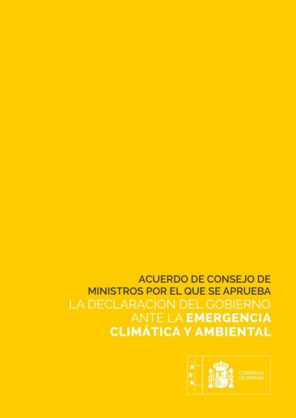 emergencia climatica gobierno españa