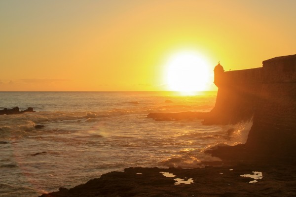 atardecer en cadiz