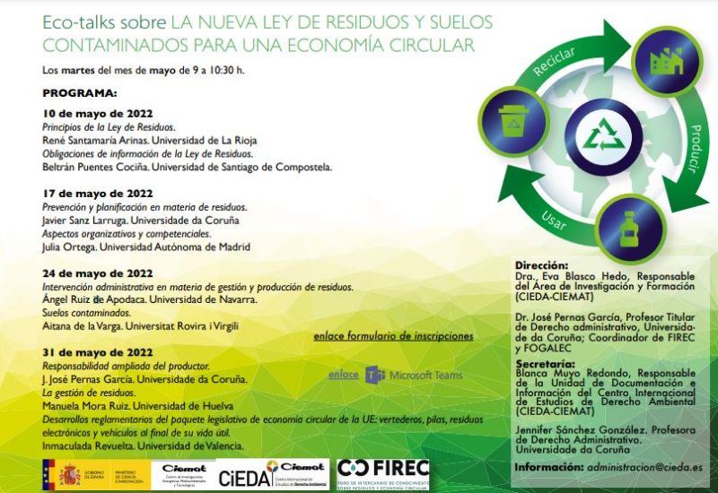 EcoTalks sobre la nueva Ley de residuos y suelos contaminados para una ...
