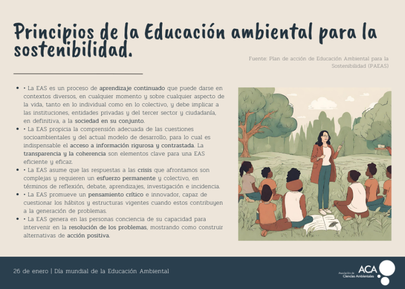 De la Educación Ambiental a la Educación para la Sostenibilidad