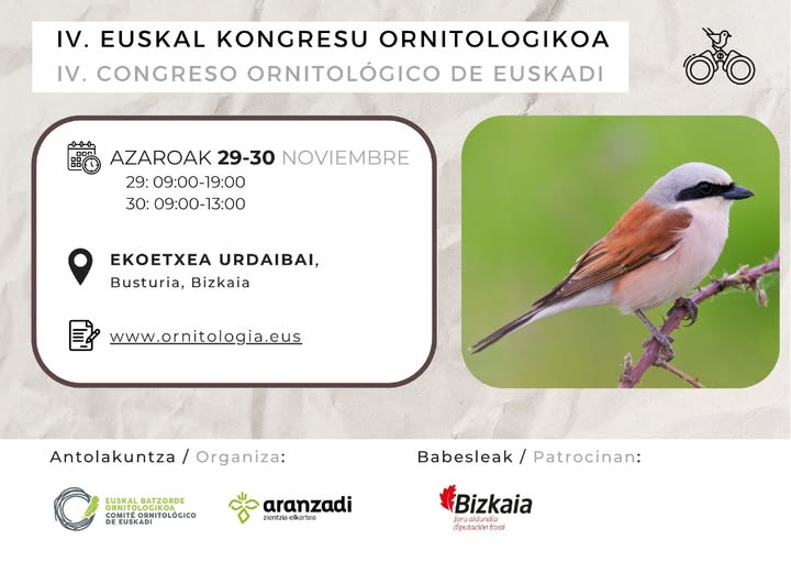IV Congreso Ornitológico de Euskadi