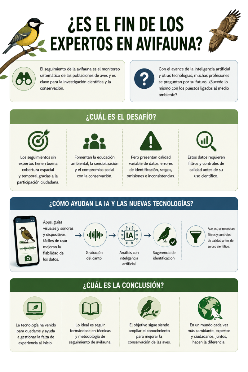 infografia expertos avifauna vs ia